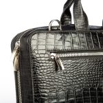 کیف اداری چرم طبیعی دتار (طرح کروکو - رنگ مشکی) - تصویر 4