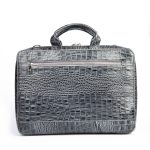کیف اداری چرم طبیعی دتار (طرح کروکو - رنگ طوسی) - تصویر 4