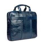 کیف اداری/لپ‌تاپ چرم طبیعی دتار چرم (طرح کروکو - رنگ سرمه ای) - تصویر 7