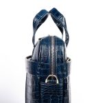 کیف اداری/لپ‌تاپ چرم طبیعی دتار چرم (طرح کروکو - رنگ سرمه ای) - تصویر 6